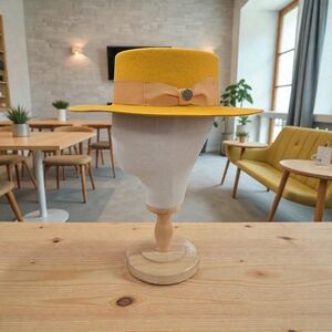 MEN'S BRUNO CAPELO ZAYDEN COLLECTION GAUCHO ( BOATER) 3" WIDE FLAT RAW EDGE BRIM